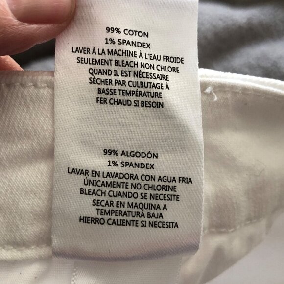 NWT JOE'S Denim White Frayed Ankle Hem Size 25 - Picture 6 of 8